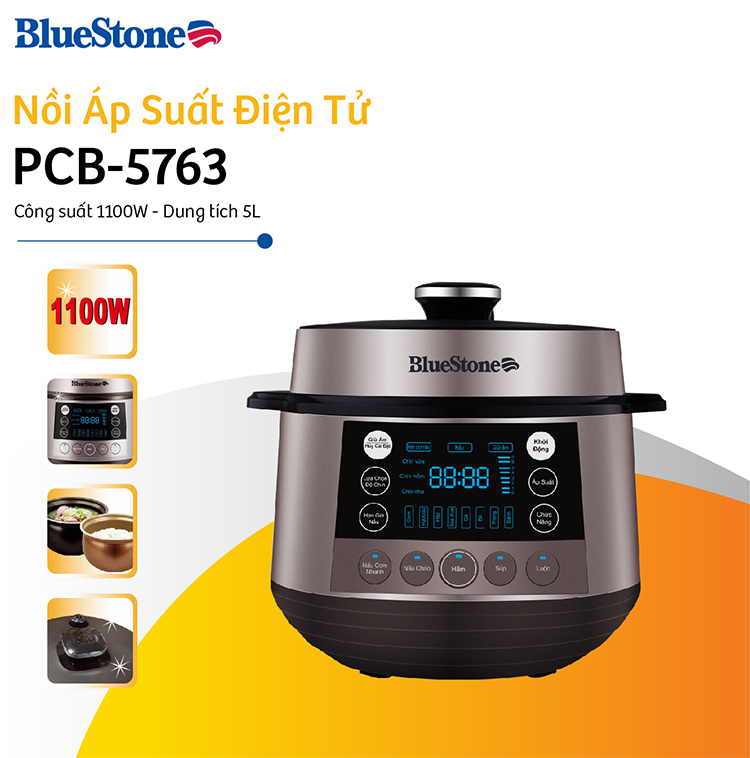 Nồi Áp Suất Bluestone PCB-5763 (5L) - Hàng chính hãng