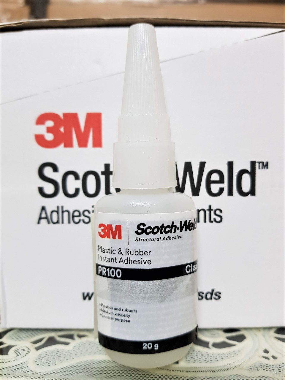 Keo dán đa năng siêu dính Scotch-Weld 20g 3M PR100