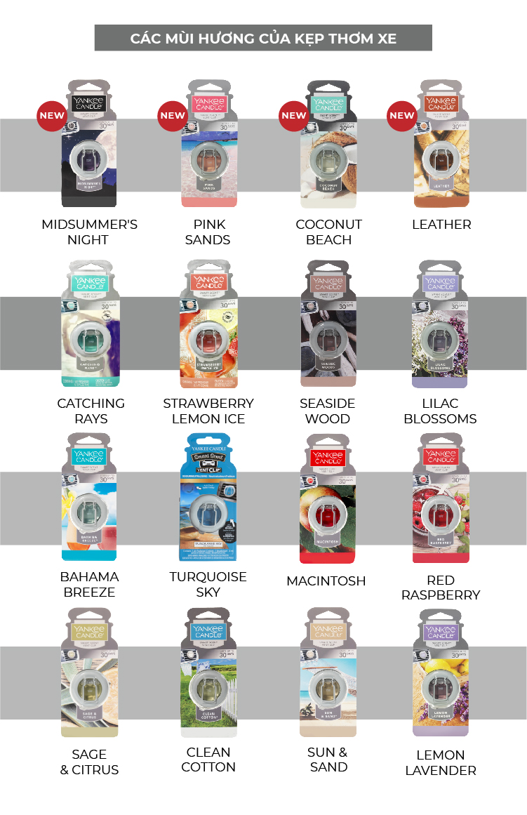 Kẹp thơm xe Yankee Candle - Macintosh