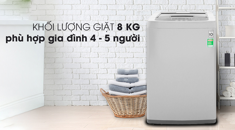 Máy Giặt Inverter LG T2108VSPM2 (8kg) - Hàng Chính Hãng - Chỉ Giao Tại HCM