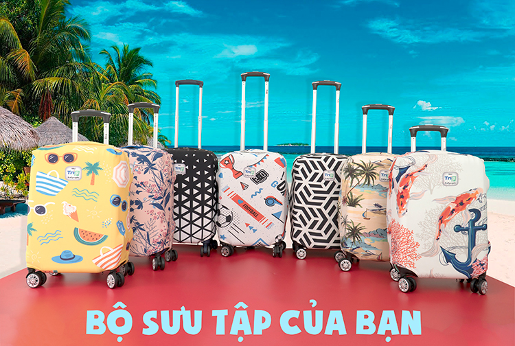 Áo Trùm Vali Thun 4 Chiều Trip Hello Spring ATHVHS