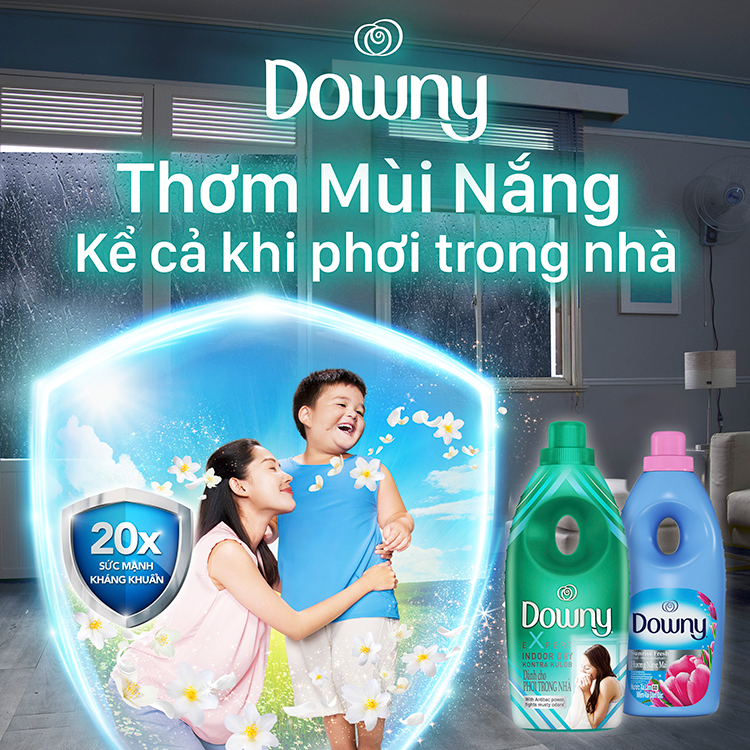 Nước Xả Vải Downy Hương Nắng Mai Chai 1.8L