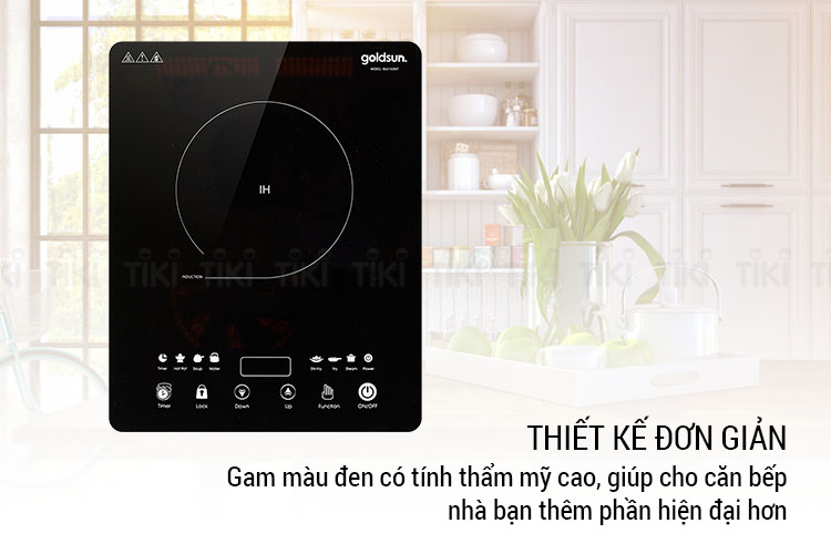 Bếp Điện Từ Goldsun BA 2104MT (1650W) - Hàng Chính Hãng