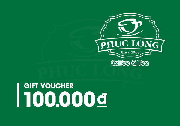 Giftpop - Phiếu Quà Tặng Phúc Long 100K