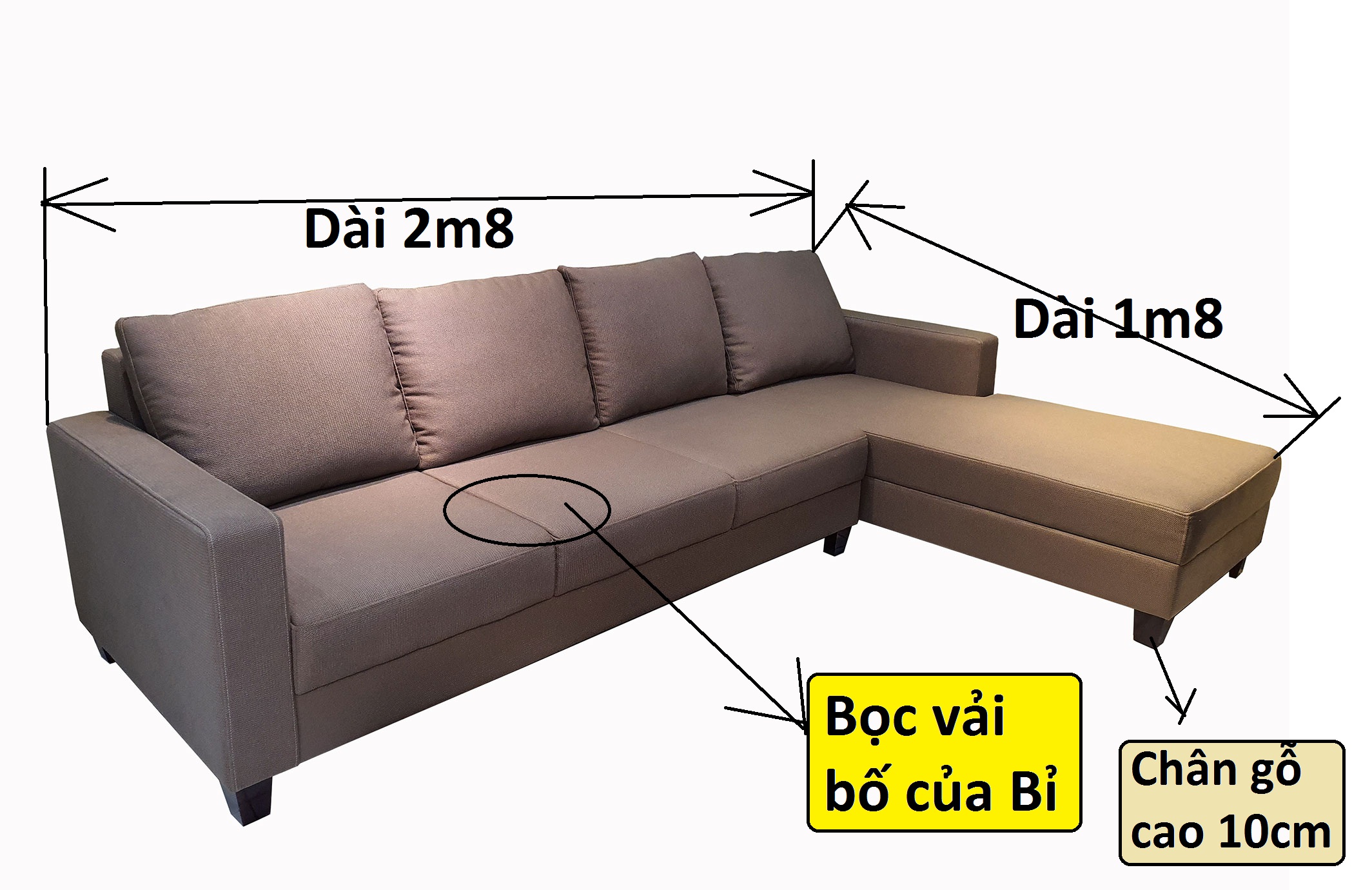 Ghế Sofa Góc L_Bọc Vải Bố Nhập Khẩu Từ Bỉ_2800 x 1800