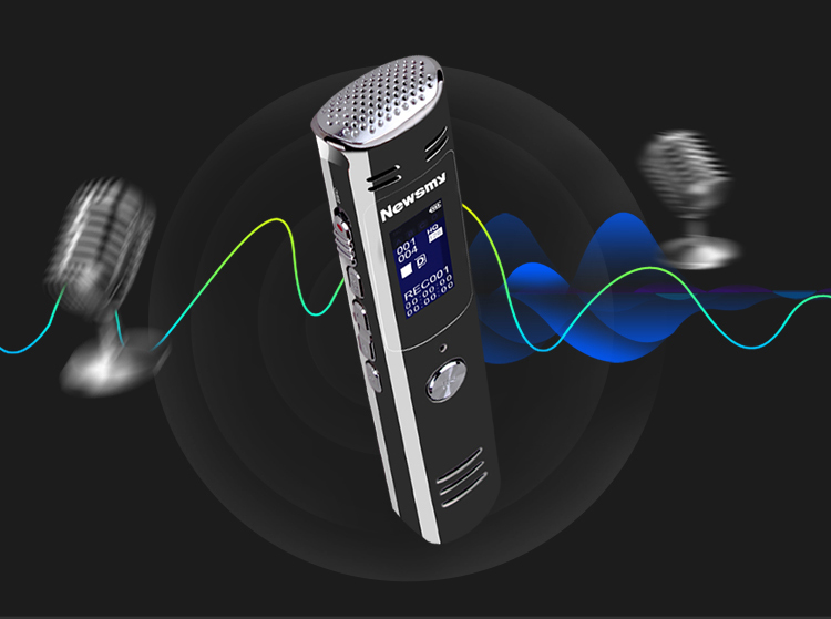 Bút Ghi Âm Chuyên Nghiệp Giảm Tiếng Ồn Kiêm Máy Nghe Nhạc Newsmy RV28