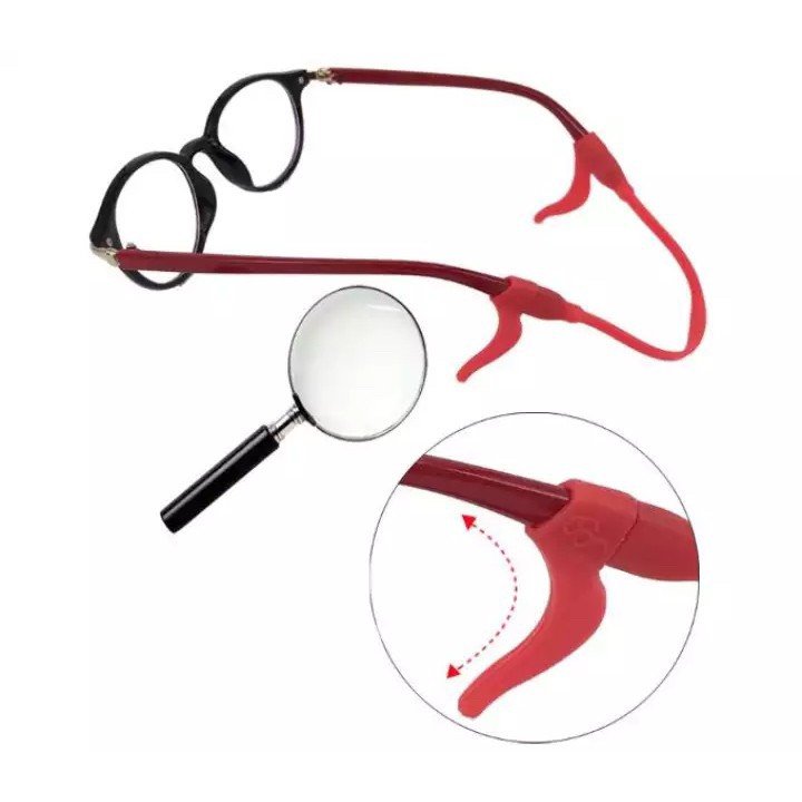 Dây đeo kính mắt co giãn chuyên dụng, móc cài silicon giữ kính cố định PK5