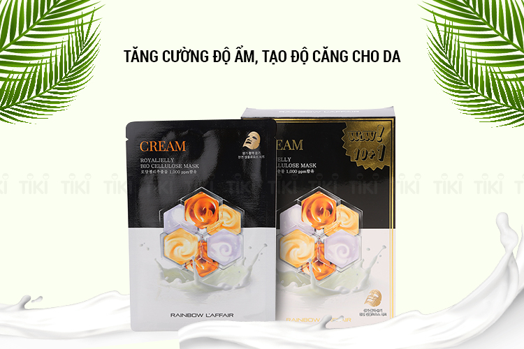 Hộp 11 Miếng Mặt Nạ Dưỡng Da Rainbow L’Affair Royal Jelly Bio Cellulose Mask