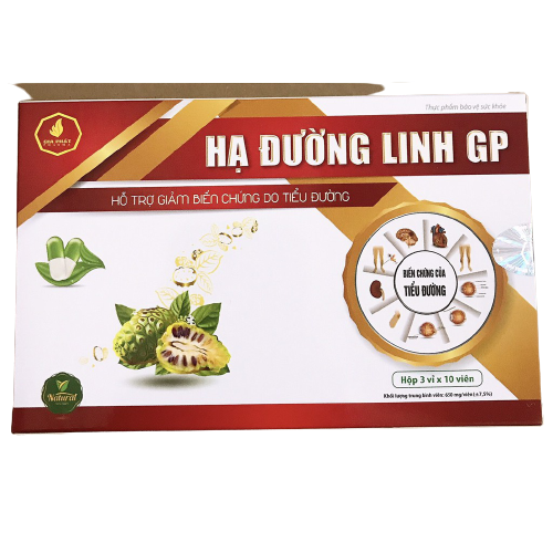 Viên Uống HẠ ĐƯỜNG Linh GP- Dùng Cho Người Tiểu Đường- Giảm Nguy Cơ Biến Chứng Bệnh Tiểu Đường ( Hộp 30 viên) 2