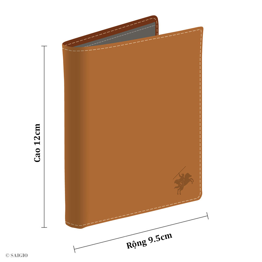 Ví Nam Da Bò NAPA Mềm Mại - Vân Tự Nhiên, Size Lớn, Thiết Kế Cổ Điển, Đơn Giản - Mỏng Nhẹ, Dáng Đứng - Gập 2, Ngăn Đựng Tiền Có Khóa Kéo, Nhiều Ngăn Để Giấy Tờ Tiện Dụng - Hàng Chính Hãng SAIGIO
