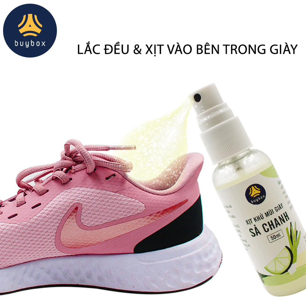 Hướng dẫn sử dụng Tinh dầu xịt khử mùi giày giúp ngăn ngừa vi khuẩn gây mùi và đem đến hương thơm thiên nhiên - buybox - BBPK71