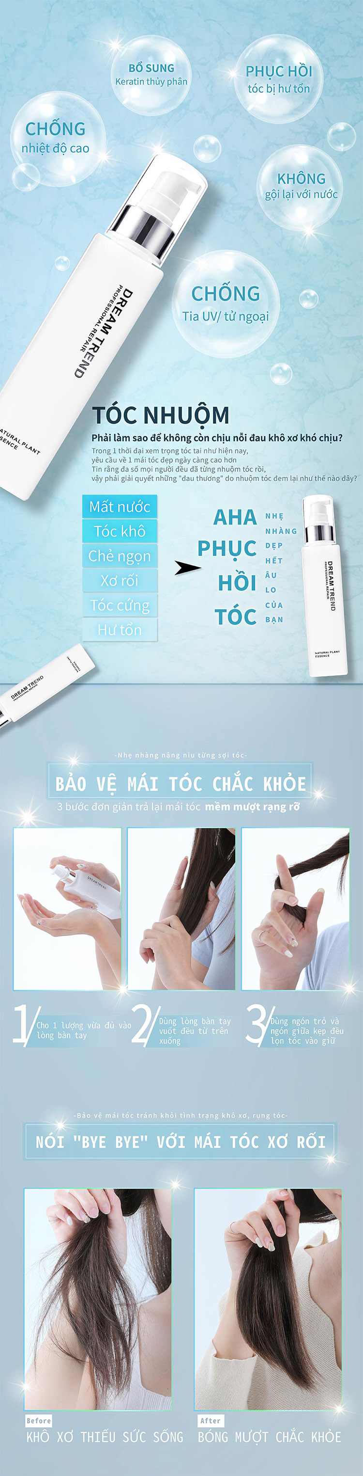 Tinh Chất Dưỡng Tóc Aha Dream Trend Essence (150ml)