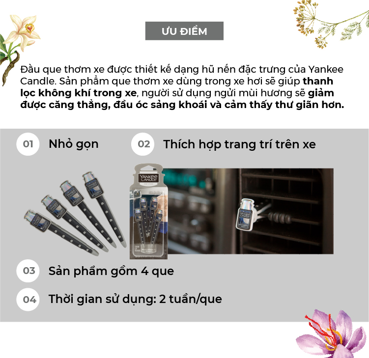 Que Thơm Xe Yankee Candle - Pink Sands