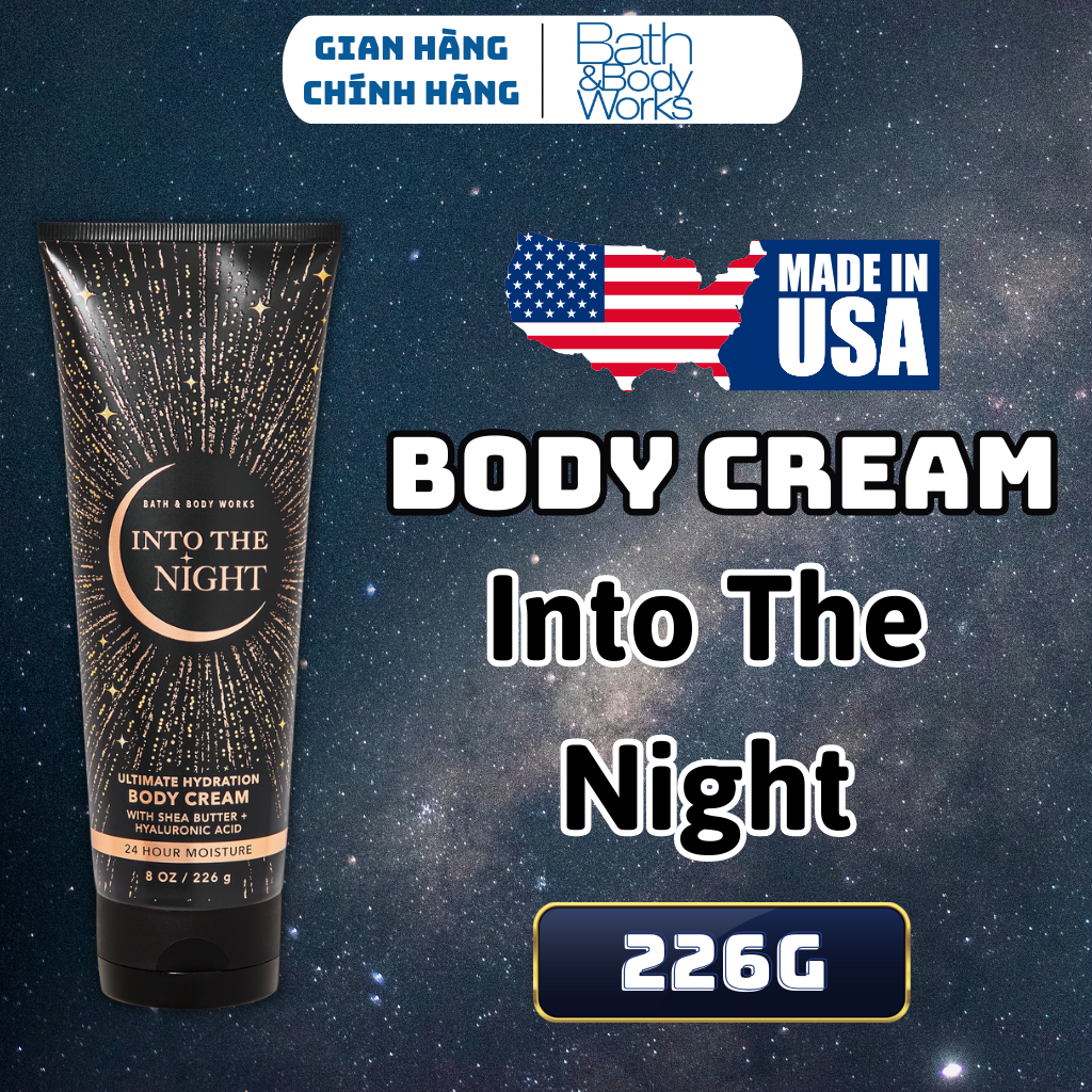 Body Mist Bath And Body Works Nam Nữ Chính Hãng Into The Night, Xịt Thơm Body Toàn Thân Hương Nước Hoa 236ml