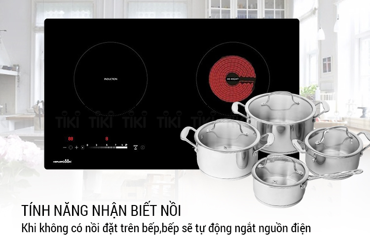 Bếp Âm Đôi Từ - Hồng Ngoại Kepler Cook KL 68ICSN (73cm - 4200W) - Hàng Chính Hãng