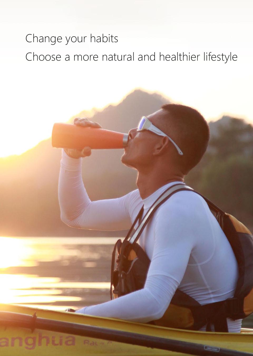 Xiaomi KKF Vacuum Bottle 24h Insulation Thermoses Stainless Steel Thermos Flask Travel Mug 475ML Portable Insulation Cup