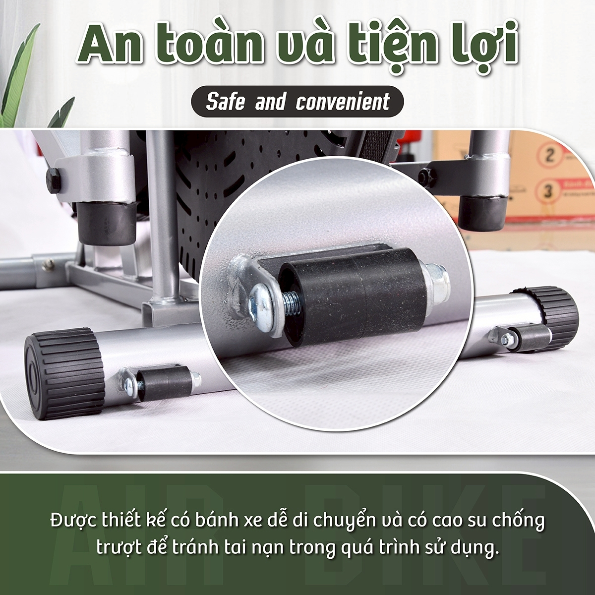 BG Xe đạp tập tại nhà thể dục 8701 / 8703 kết hợp tay chân - giúp rèn luyện sức khỏe hiệu quả