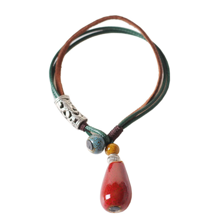 Vòng tay gốm thời trang Vintage dễ thương giọt nước VGOM51