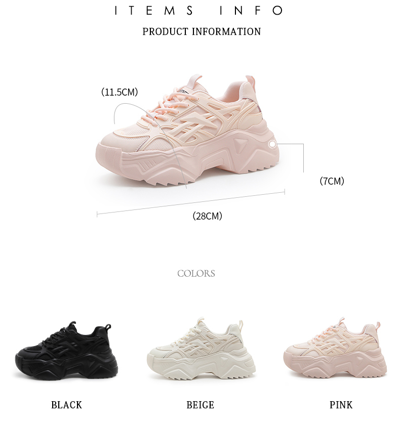 Giày thể thao chunky nữ CAMEL Giày sneaker A13289615 đế dày thoải mái cho nữ