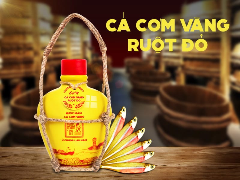 nước mắm cá cơm ruột đỏ thơm ngon