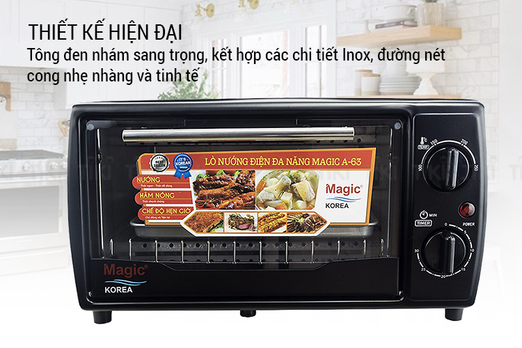 Lò Nướng Điện Đa Năng Magic Korea A63 (12 lít) - Hàng chính hãng