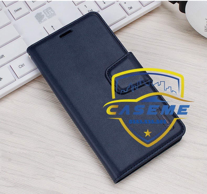 Bao da dạng ví dành cho OPPO Reno7 5G hiệu Hanman có quai cài - Hàng Chính Hãng