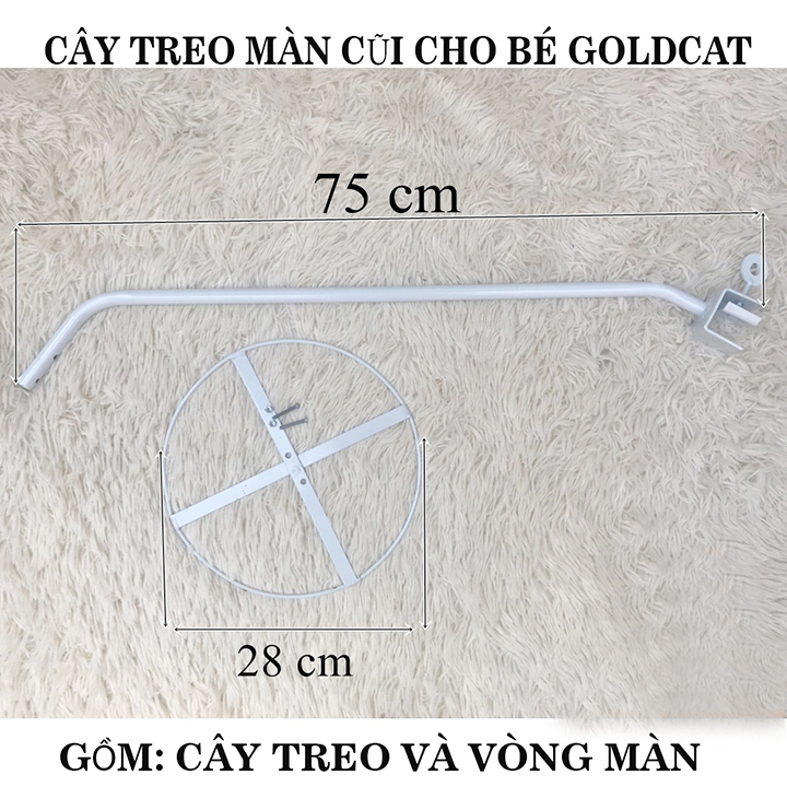 Bộ màn chống muỗi che cũi cho bé