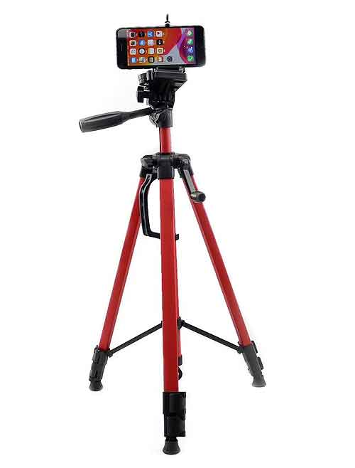 Chân giá đỡ máy chụp ảnh/ quay phim Tripod 3366 + Giá đỡ điện thoại - Hàng chính hãng