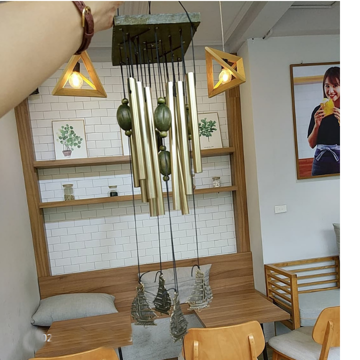 Chuông gió may mắn hình thuyền thuận buồm xuôi gió
