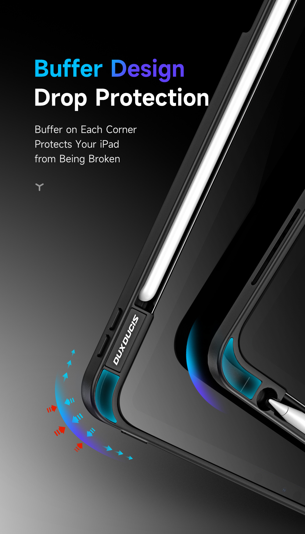 Bao Da Dành Cho iPad Pro 11 inch 2018/ 2020/ 2021/ 2022 Dux Ducis Magi Series Có Khe Cắm Bút, Tự Động Tắt Mở - Hàng Chính Hãng