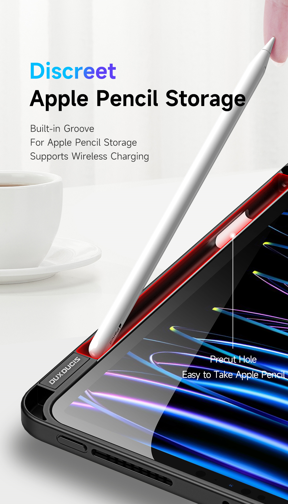 Bao Da Dành Cho iPad Pro 11 inch 2018/ 2020/ 2021/ 2022 Dux Ducis Magi Series Có Khe Cắm Bút, Tự Động Tắt Mở - Hàng Chính Hãng