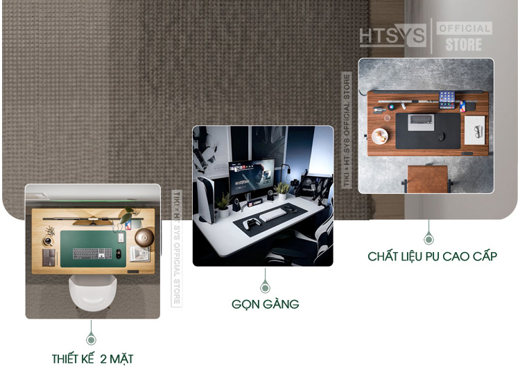 Lót chuột HT SYS bề mặt gaming mượt, độ bền cao - Dễ vệ sinh