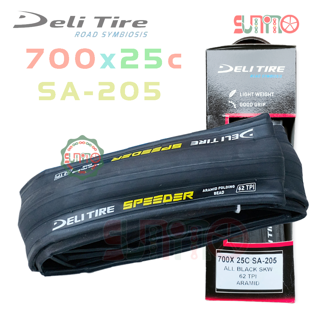 Vỏ gấp DELI Tire SA-205 Aramid 62TPI cho xe đạp đua