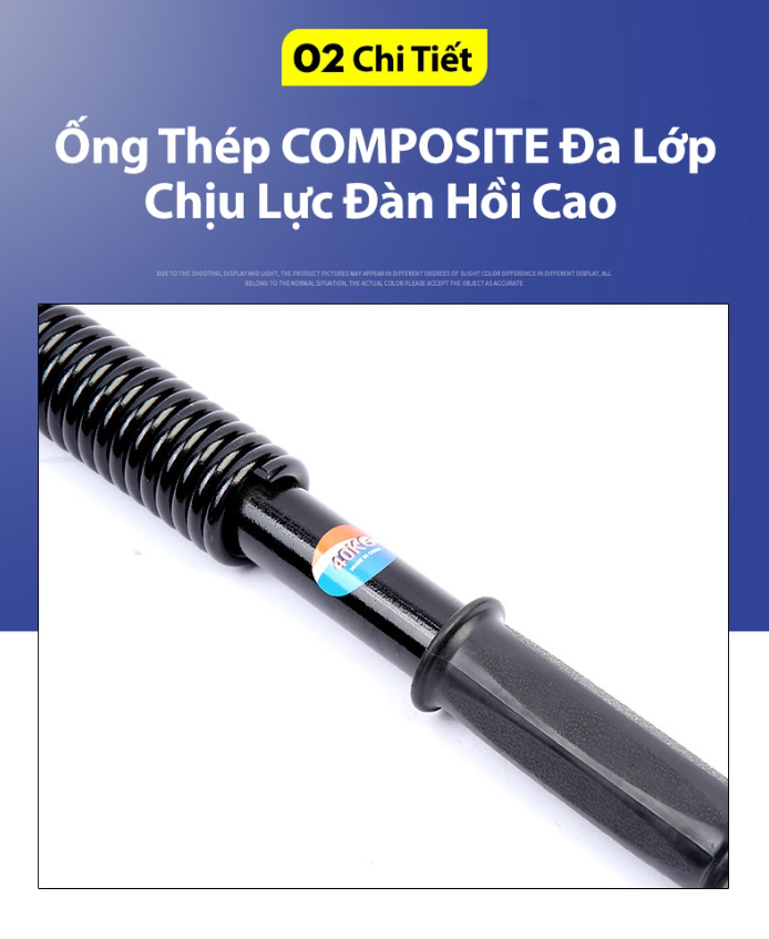 Gậy Tập Cơ Tay Lò Xo Kháng Lực KUNO SPORT, Thanh Lò Xo Power Lực Từ 20KG Đến 60KG