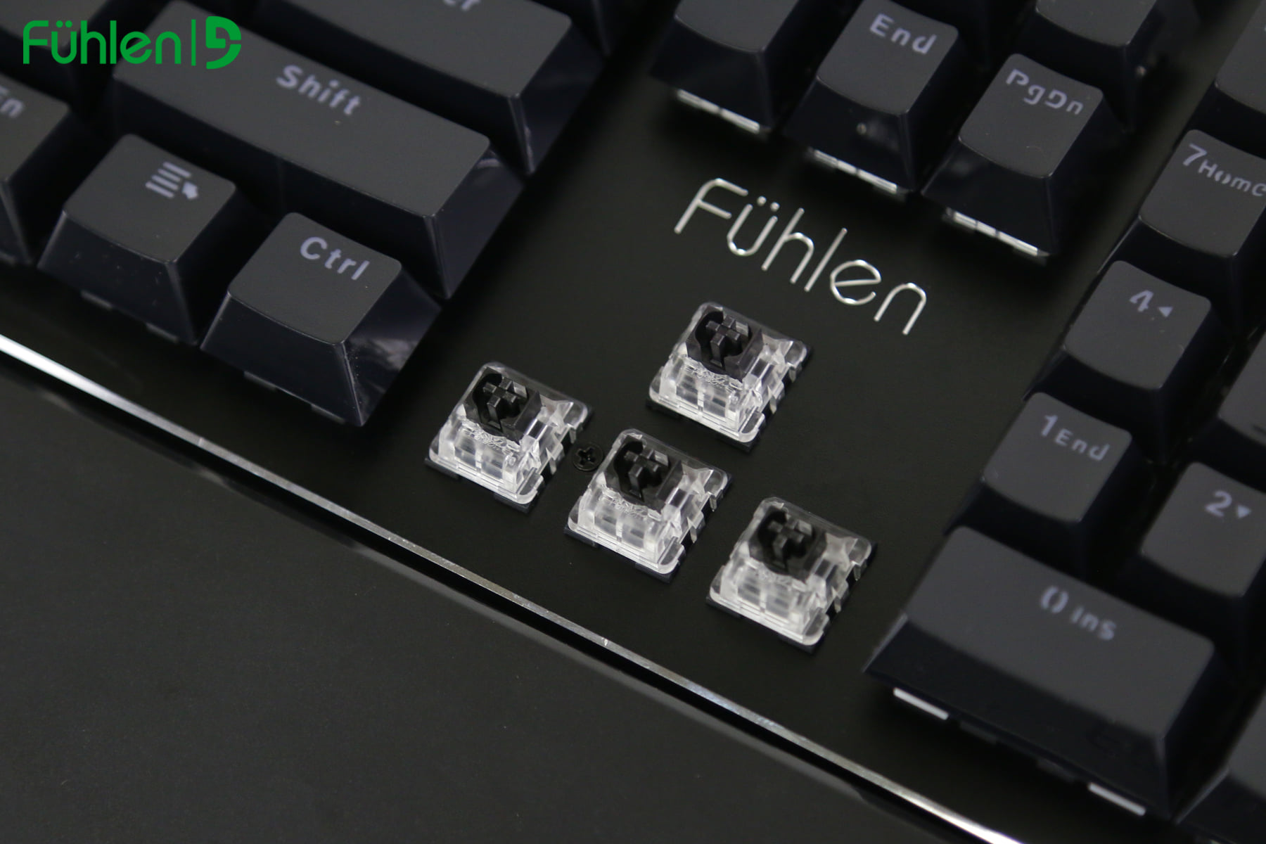 Bàn phím cơ Blue switch Fuhlen D (Destroyer), Phím Gaming Led RGB 7 màu RAINBOW- Hàng chính hãng