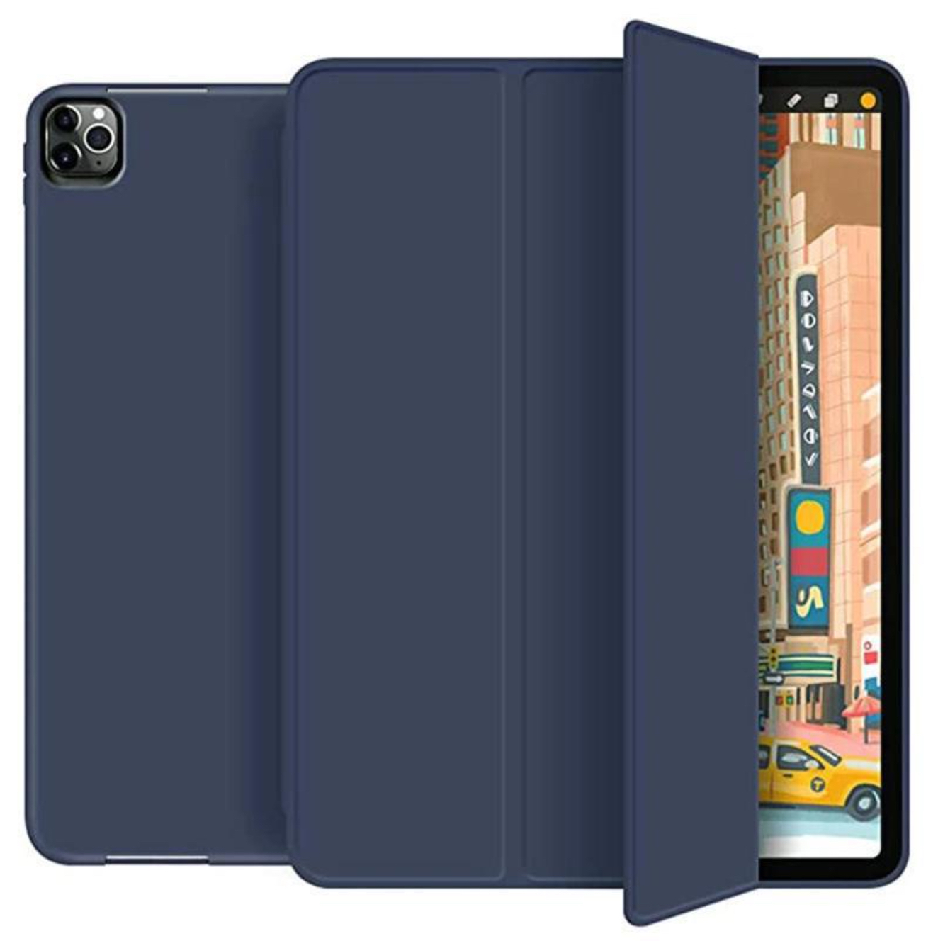Bao da smart cover silicon ốp ipad silicon có khe cài bút dành cho Ipad 9.7 inch, ipad 10.2, 10.5, 10.9 inch, Ipad pro 11 inch, Ipad 12.9 inch
