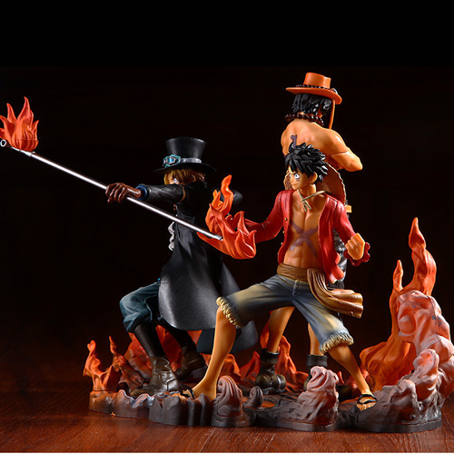 mo hinh one piece 3 anh em luffy sabo ace dep
