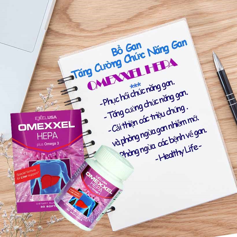 Viên Uống Bổ Gan, Tăng Cường Chức Năng Gan Omexxel Hepa (Lọ 30 Viên) - Chính Hãng Hoa Kỳ