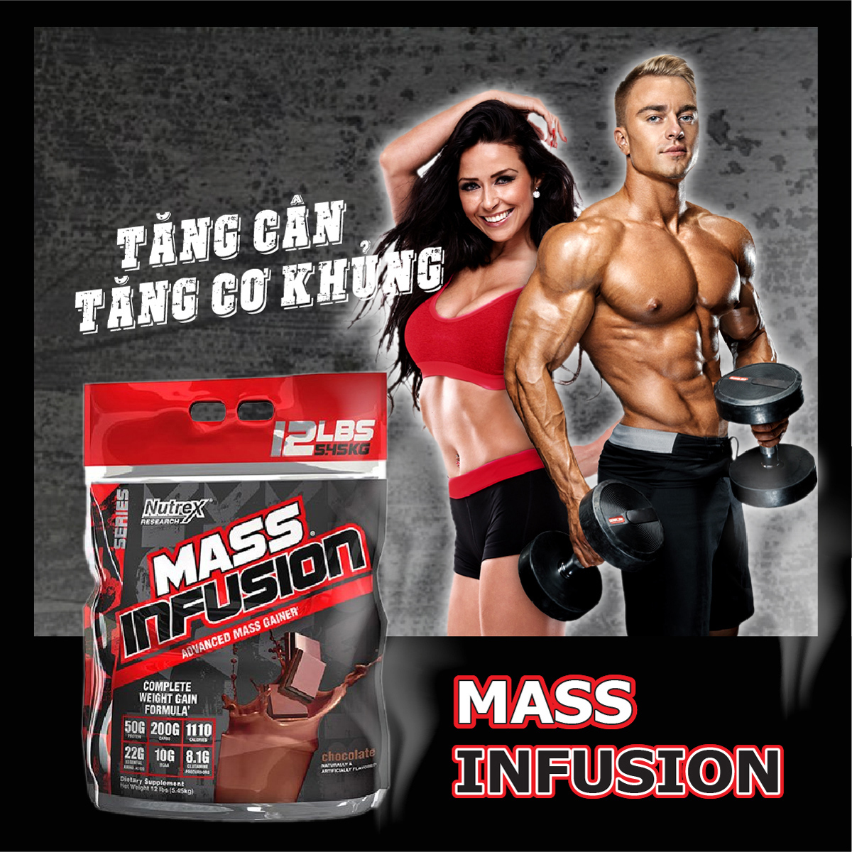 nutrex mass infusion, sữa tăng cân, tăng cơ nạc hiệu quả 5