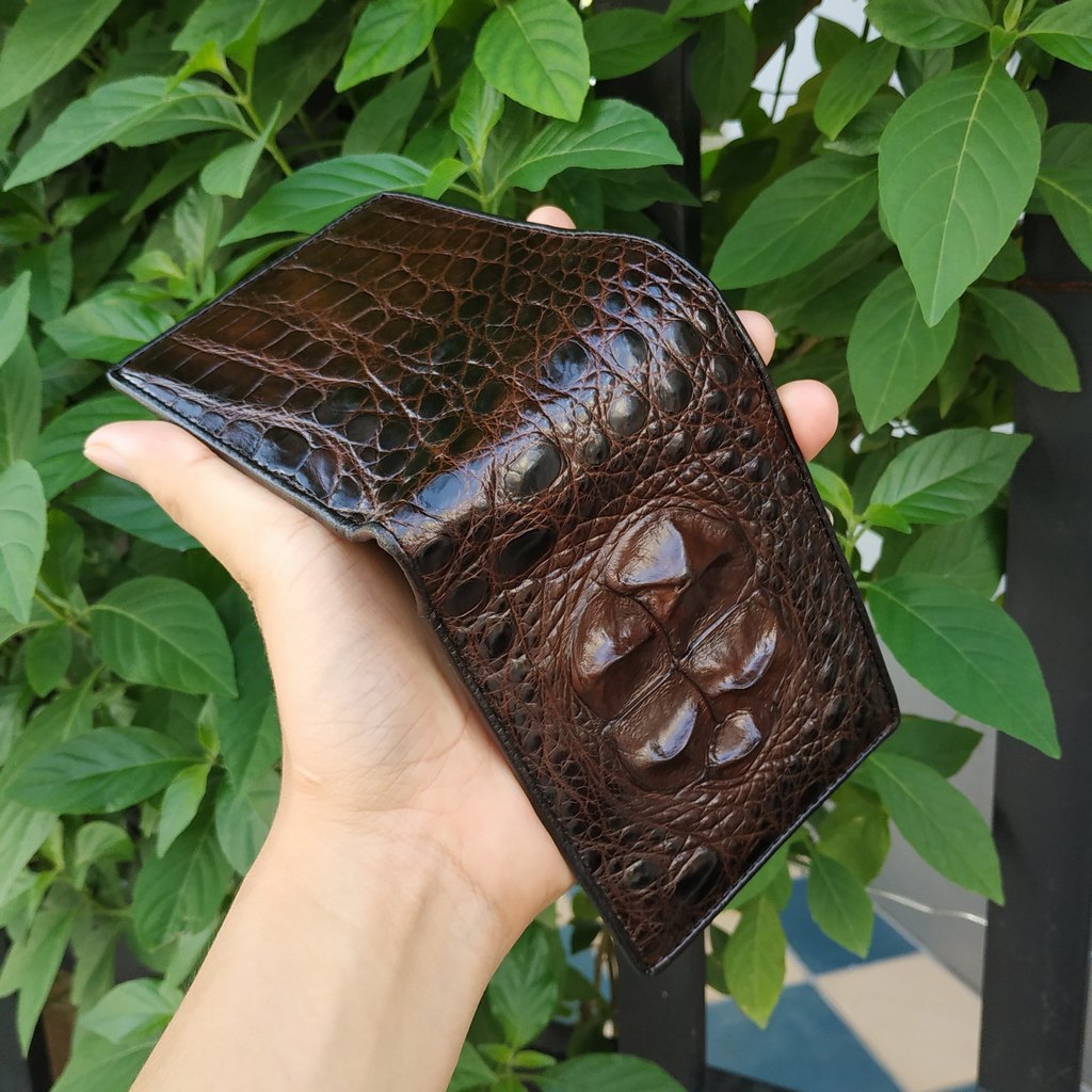 Ví Nam Gù Cá Sấu Lớn 2 Mặt Cao Cấp