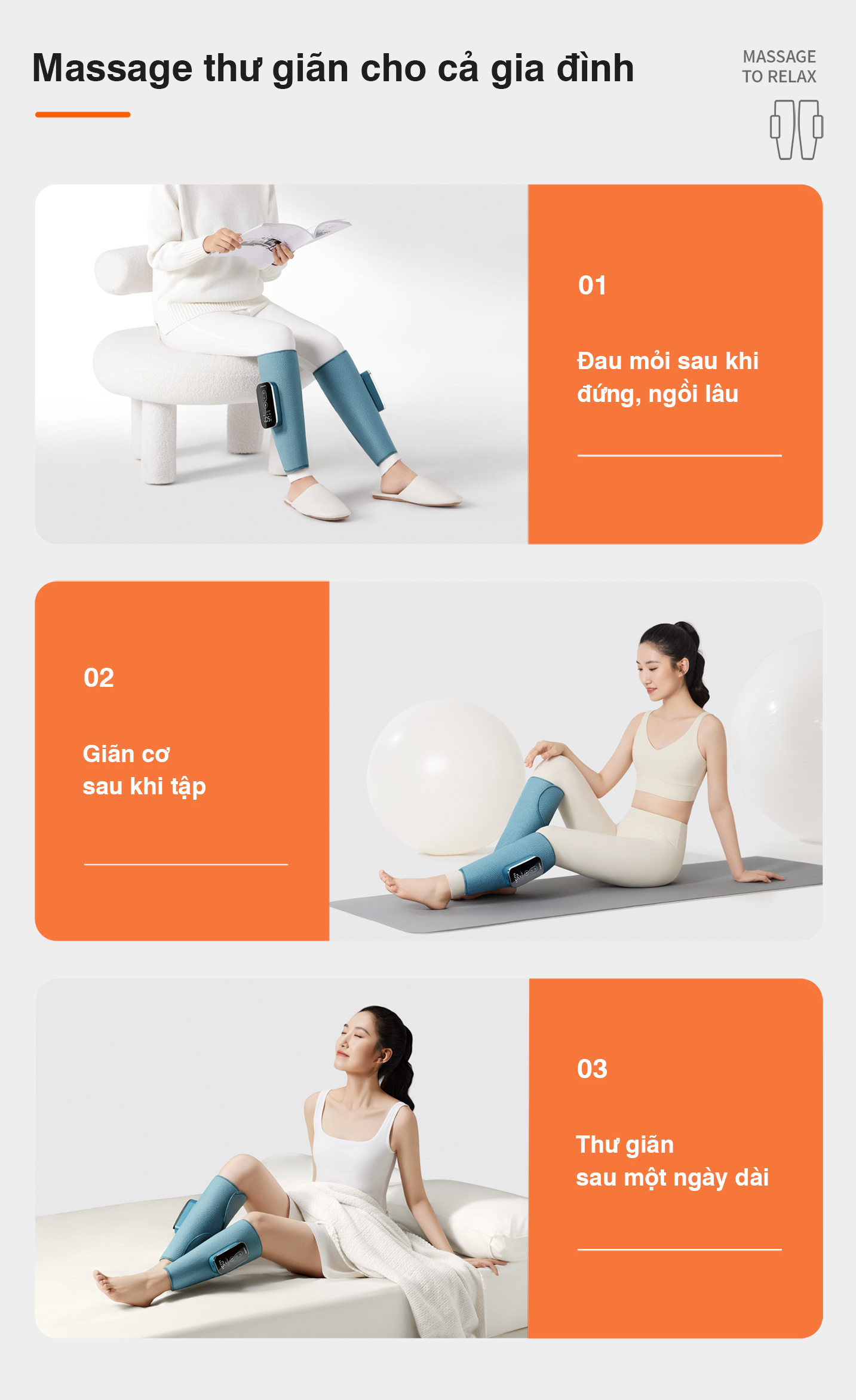 Máy Massage Chân BUMAS M5 - Chườm Nóng Massage Bắp Chân Bằng Khí Nén - Bấm Huyệt Mô Phỏng Bàn Tay Con Người - Hàng Chính Hãng