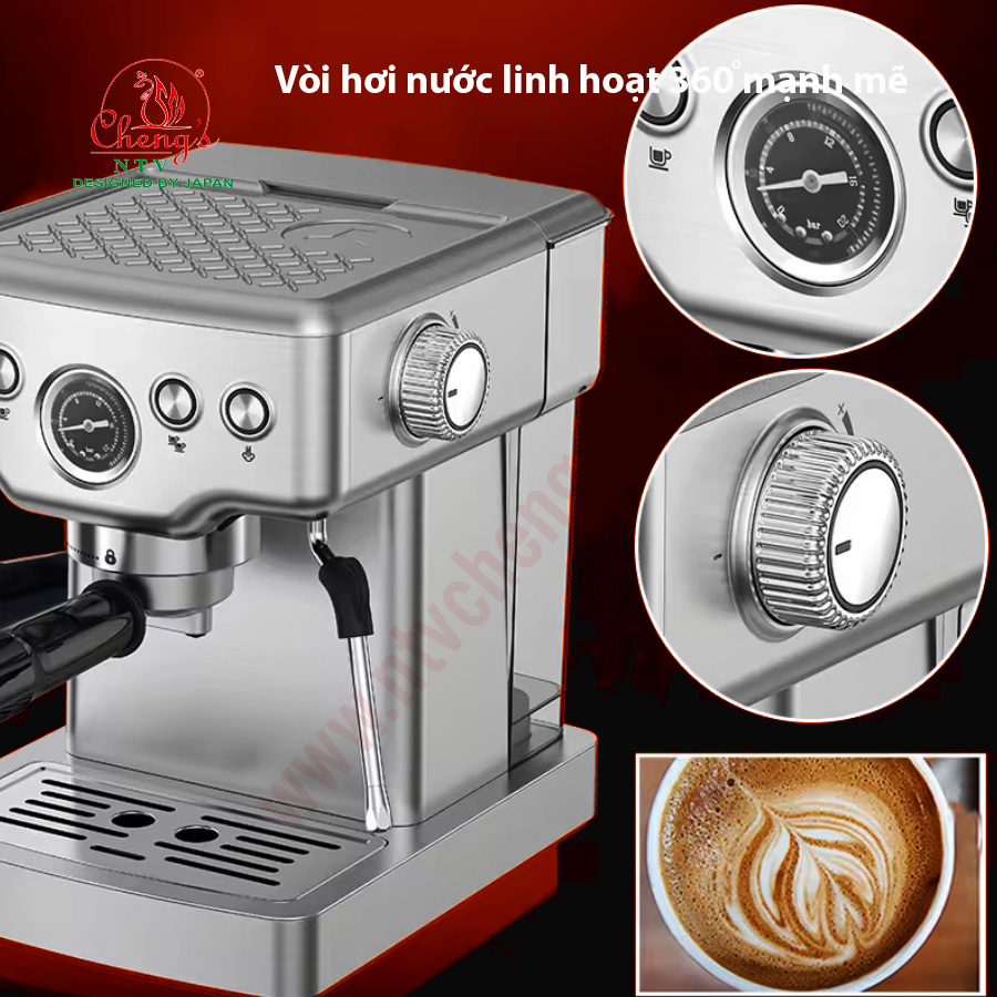 Đặc điểm nổi bật máy pha cà phê espresso tự động em 3206