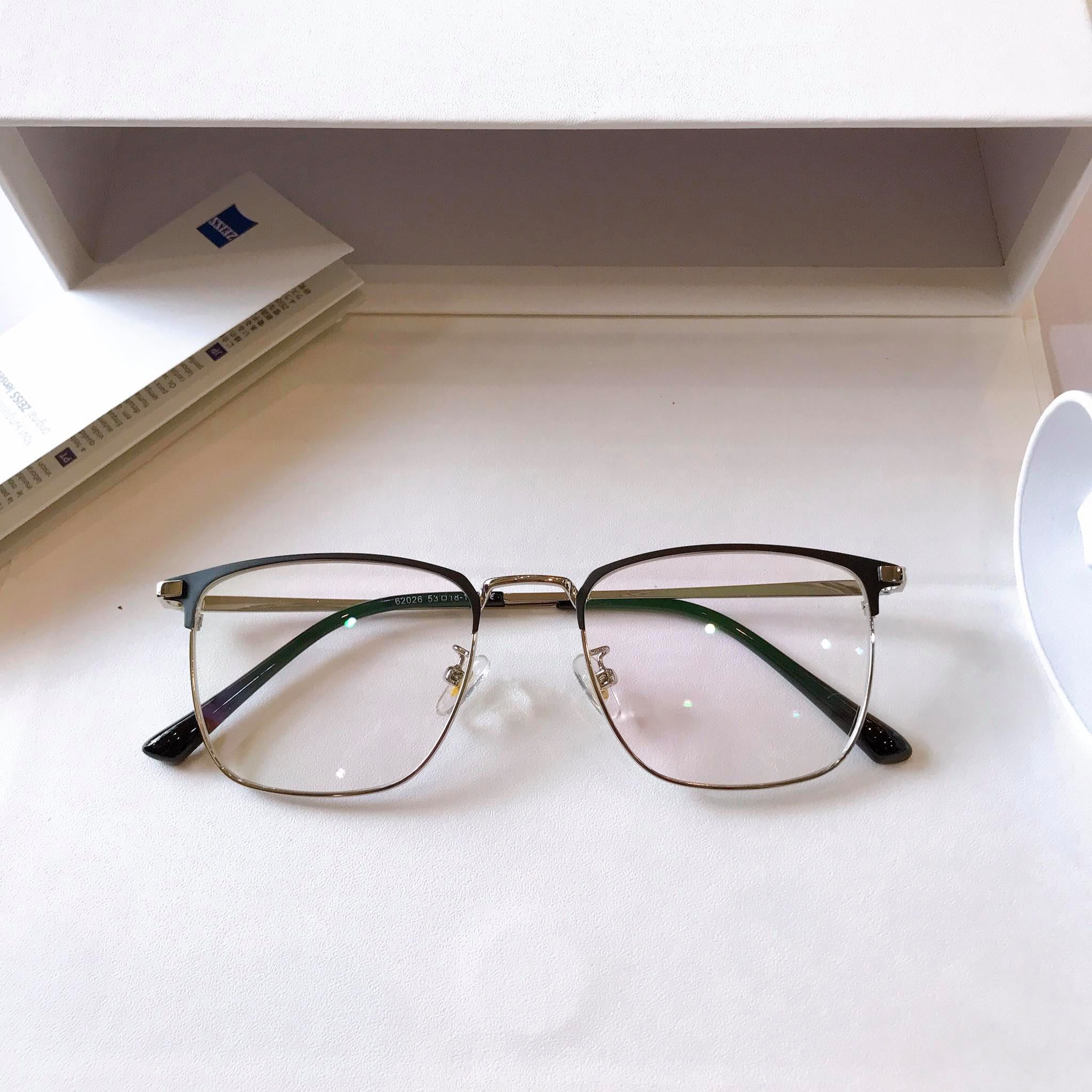 Gọng kính kim loại mắt vuông basic ulzzang Hàn Quốc (Nhiều Màu)