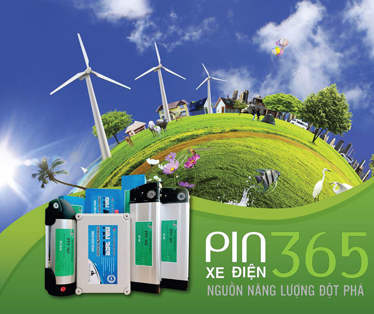 Pin 365 Dành Cho Xe Đạp Điện Thể Thao, Xe Địa Hình 48V-10Ah - Hàng Chính Hãng