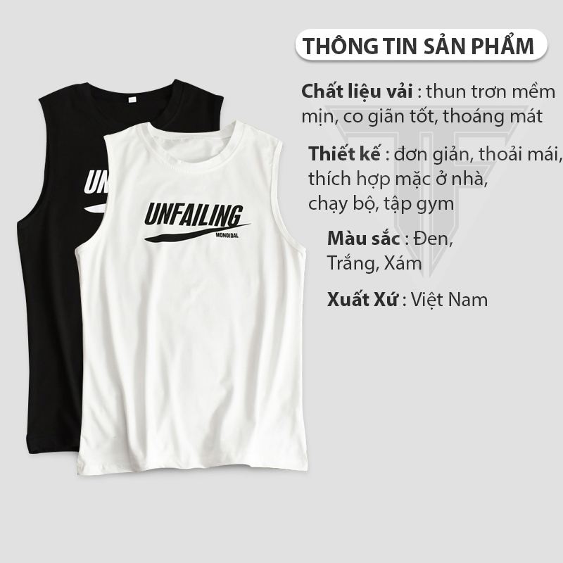 Áo thun nam 3 lỗ TinoFun mã TT1 dáng Áo ba lỗ nam đẹp cổ tròn lót TankTop form rộng sát nách tập gym co giãn mùa hè thoáng mát cotton