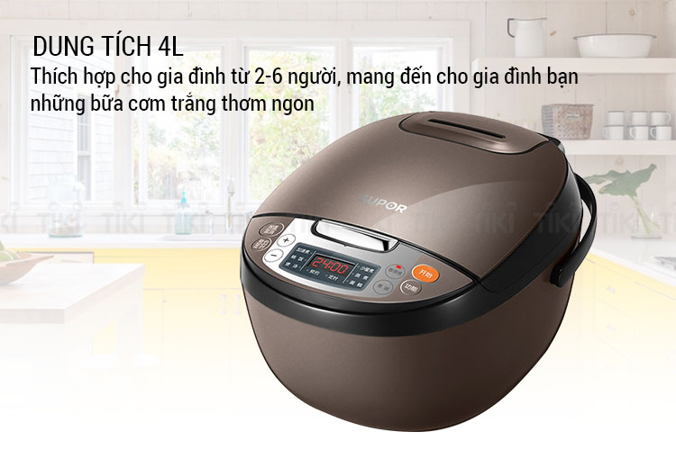 Nồi Cơm Điện (Hẹn Giờ 24 Tiếng_ Supor CFXB40FC829D-75 - Dung Tích 4L