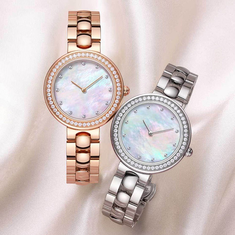 Xiaomi TwentySeventeen Crystal Quartz Wrist Watch for Women 64 Artificial Gem Wristwatch Ladies Fashion Valentine's Gift