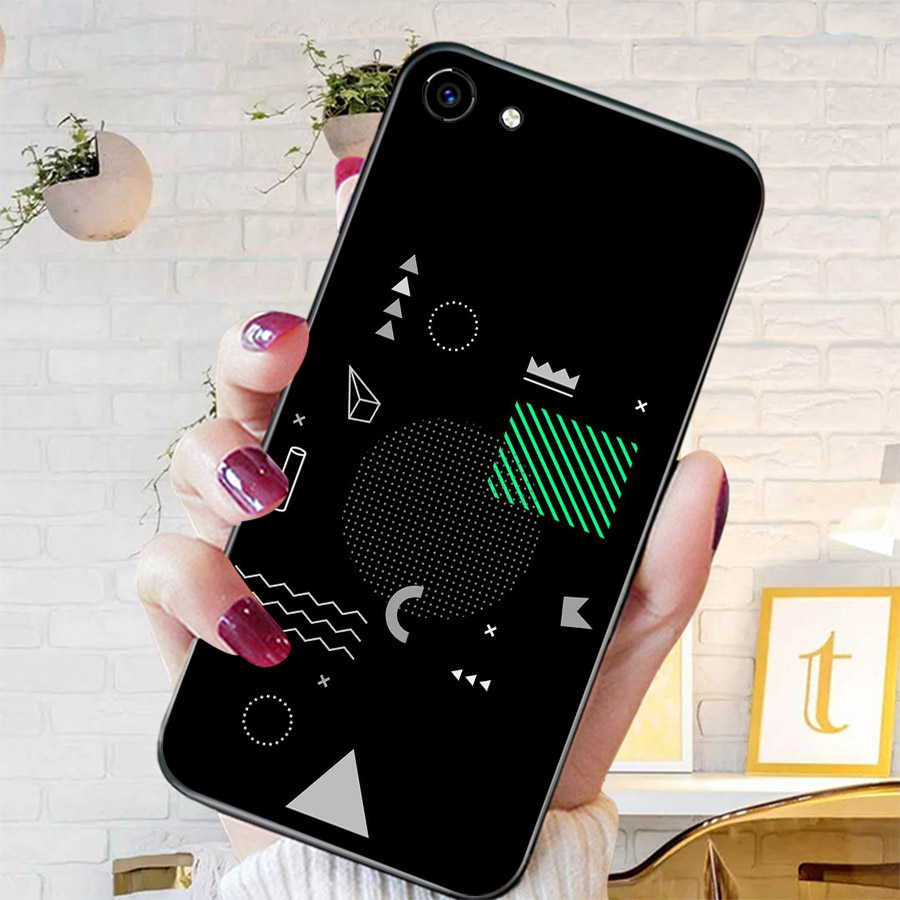 Ốp lưng cứng viền dẻo dành cho điện thoại Oppo A71 - hình vẽ ngẫu nhiên MS HVNN001