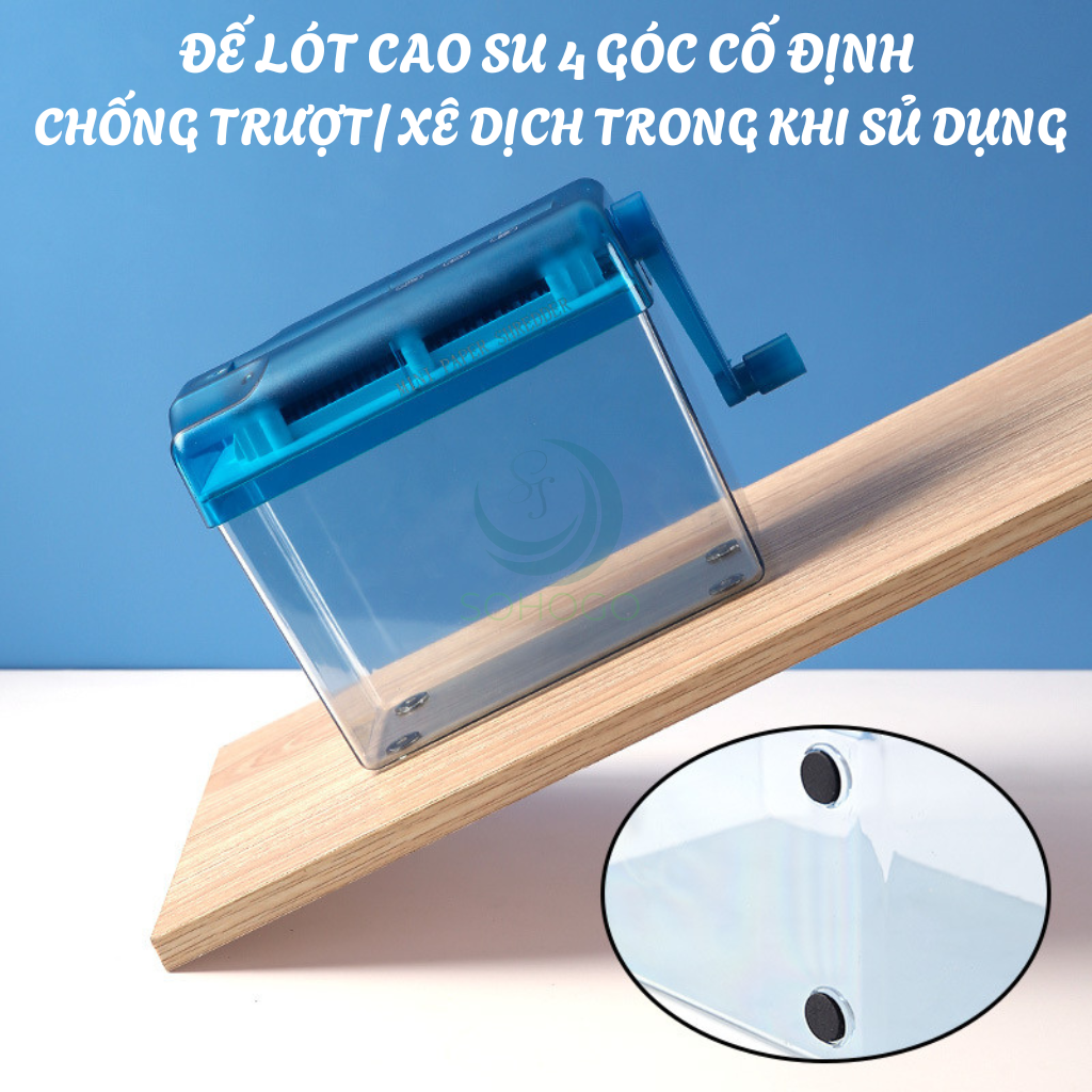 Máy cắt giấy mini cầm tay- Máy hủy giấy văn phòng và gia đình - Máy hủy bill tính tiền, hóa đơn thanh toán, hủy tài liệu trên giấy A4, A5+ Tặng kèm dao rọc giấy mini, giao màu ngẫu nhiên 