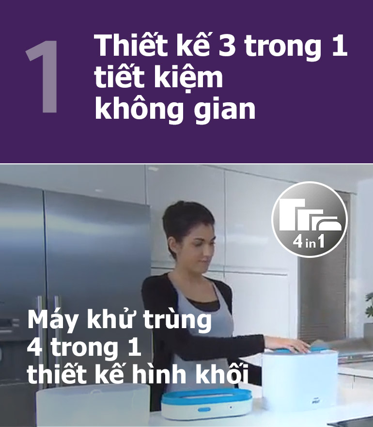 Máy Tiệt Trùng Bình Sữa Philips Avent 3 Trong 1 - 284.02